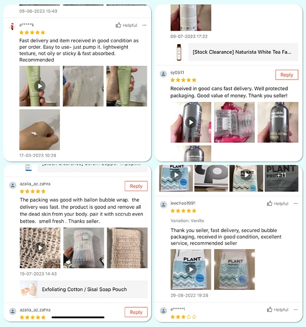 Fulfillment Reviews from Customers